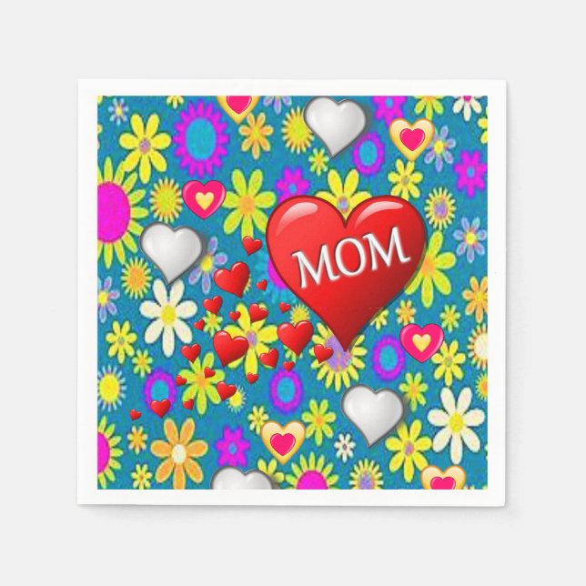 Mother's Day Paper Napkins (Front)
