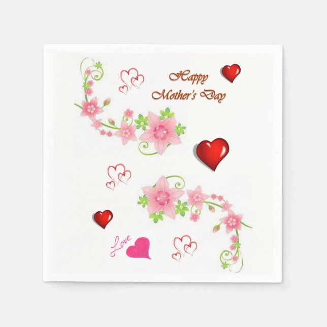 Mother's Day Paper Napkins (Front)
