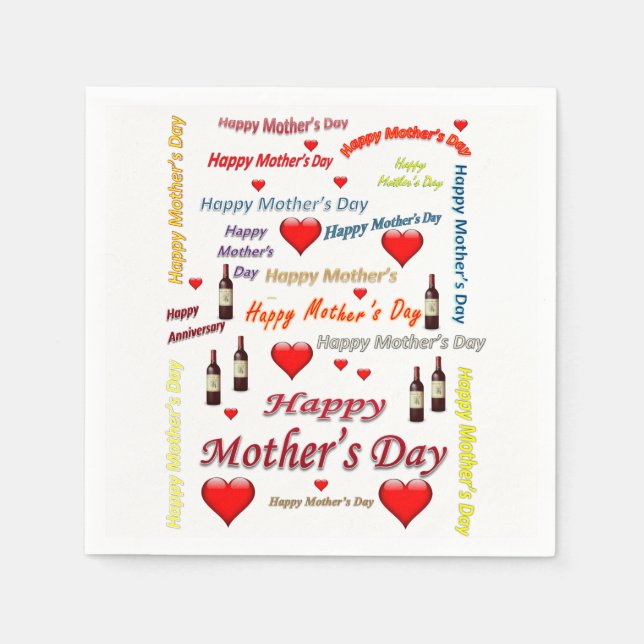 Mother's Day Paper Napkins (Front)