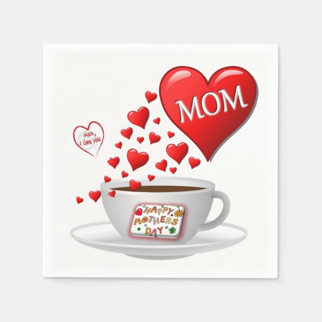 Mother's Day Paper Napkins (Front)