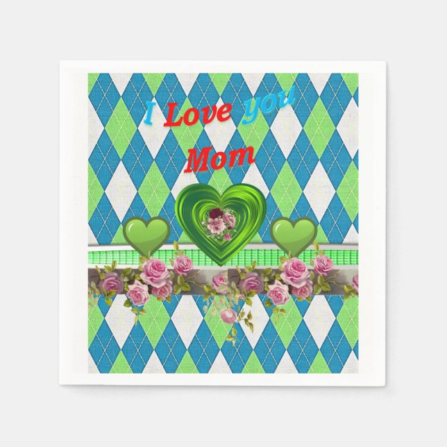 Mother's Day Paper Napkins (Front)