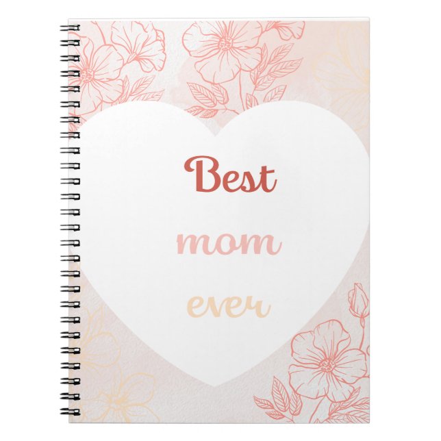 Mother's Day Pastel-Toned Notebook with Sentimenta (Front)