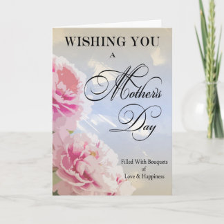 Mother's Day Peonies Mother's Day Card