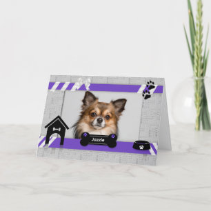 Mother's Day Photo Card Purple From the Dog