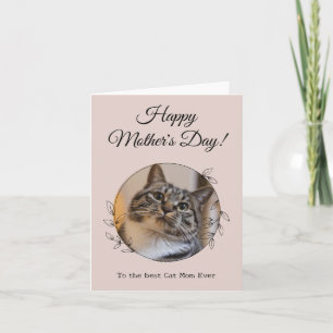 Mother's Day Photo Cat Mum World's Best Ever Pet  Card