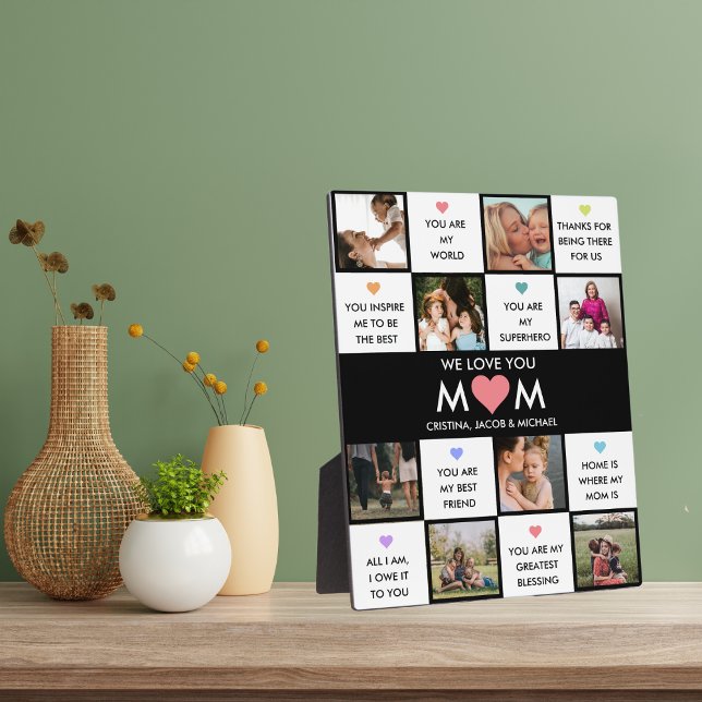 Mothers Day Photo Collage With Best Mum Quotes Plaque (Creator Uploaded)