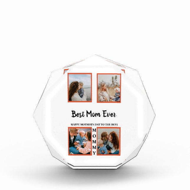 Mother's day photo display collage for mum block (Front)