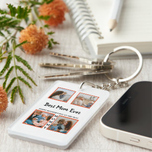 Mother's day photo display collage for mum key ring
