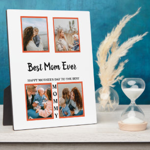 Mother's day photo display collage for mum plaque