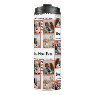Mother's day photo display collage for mum thermal tumbler