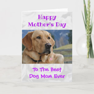 Mother's Day Photo Dog Mum World's Best Ever Pet Holiday Card