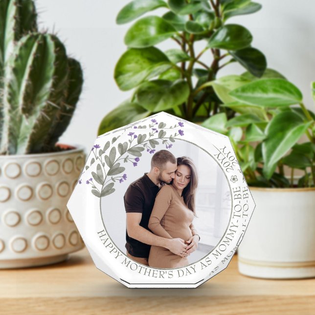 Mother's Day Photo Framed with Purple Wildflower (Creator Uploaded)