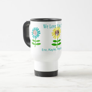 Mother's Day Photo Garden Card Travel Mug