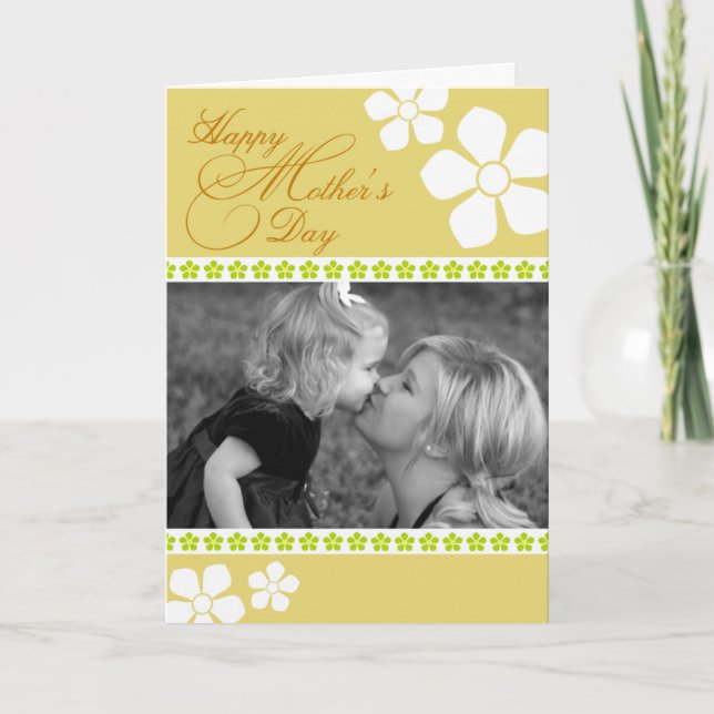 Mother's Day Photo Greeting Card (Front)