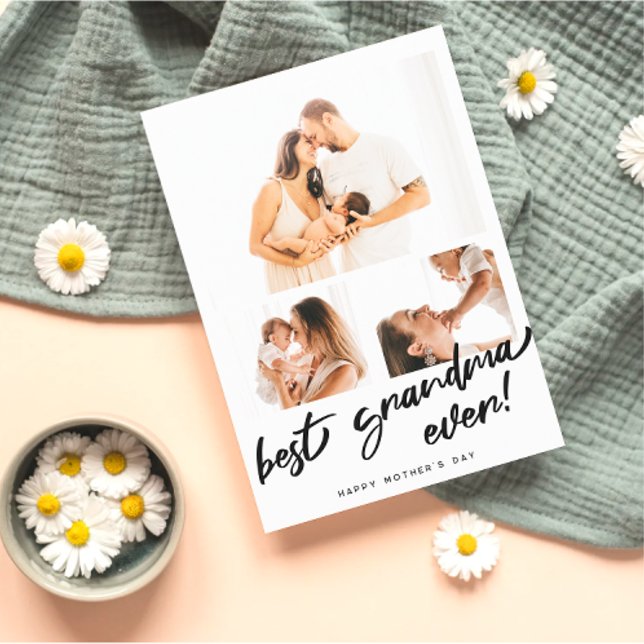 Mother's Day Photo Personalise Grandma Card (Creator Uploaded)