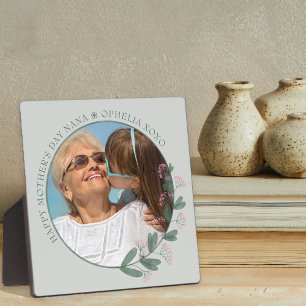 Mother's Day Photo Pink Wildflower Picture Frame