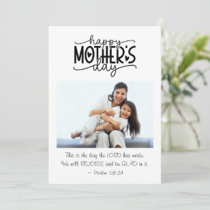 Mother's Day Photo This is the Day Christian Bible Holiday Card