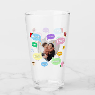 Mothers Day Photo Word Clouds Best Mum Mother Glass