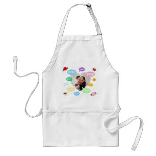 Mothers Day Photo Word Clouds Best Mum Mother Standard Apron