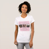Mothers Day Pink Best Nana Ever Three Photo  T-Shirt (Front Full)
