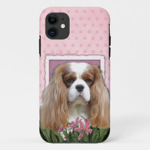 Mothers Day - Pink Tulips - Cavalier - Blenheim iPhone 11 Case