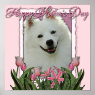 Mothers Day - Pink Tulips - German Shepherd Poster