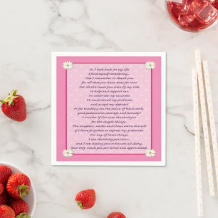 Mother's Day Poem Napkin
