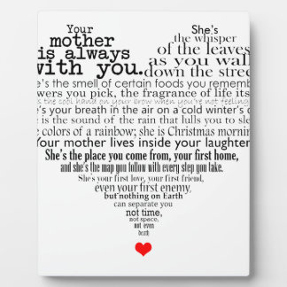 Mother's day poem plaque