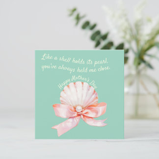 Mother's Day Precious Pearl Customise Message Holiday Card