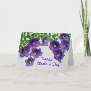 Mother's Day - Purple Flowers Card