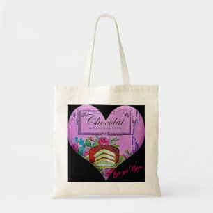 Mother's Day purple heart Chocolate    Tote Bag