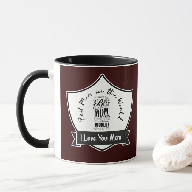 Mothers day quote I love you mum 29. Mug (With Donut)