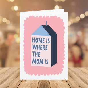 Mothers Day Quote Modern Minimalist Pastel Colours Card