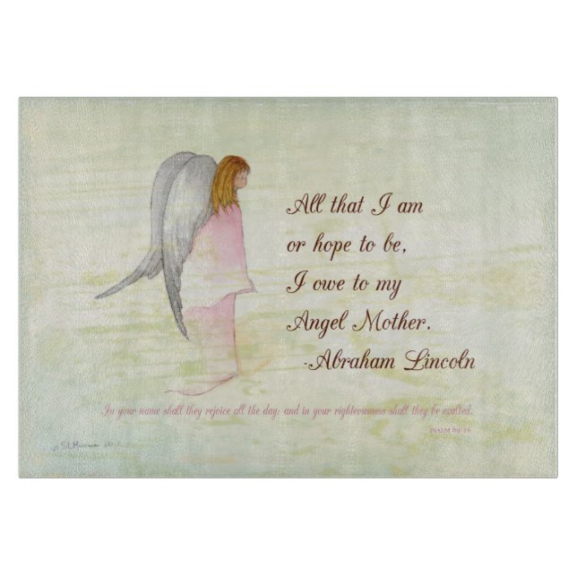 Mother's Day Religious Angel Cutting Board (Front)