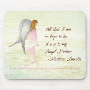 Mother's Day Religious Angel Mouse Mat