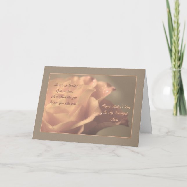Mother's Day Rose Blessing Card (Front)
