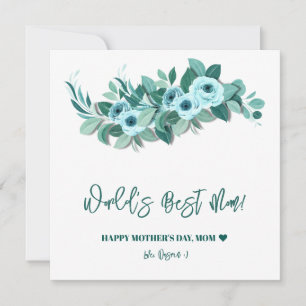 Mother's Day Rose Greenery Greeting Card