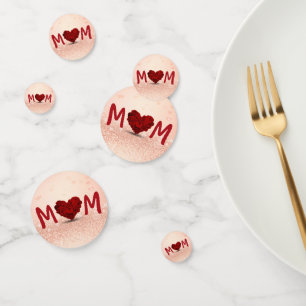 Mother's Day Rose Heart Bouquet Confetti