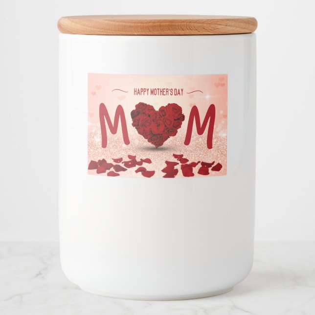 Mother's Day Rose Heart Bouquet - Food Label (Front)