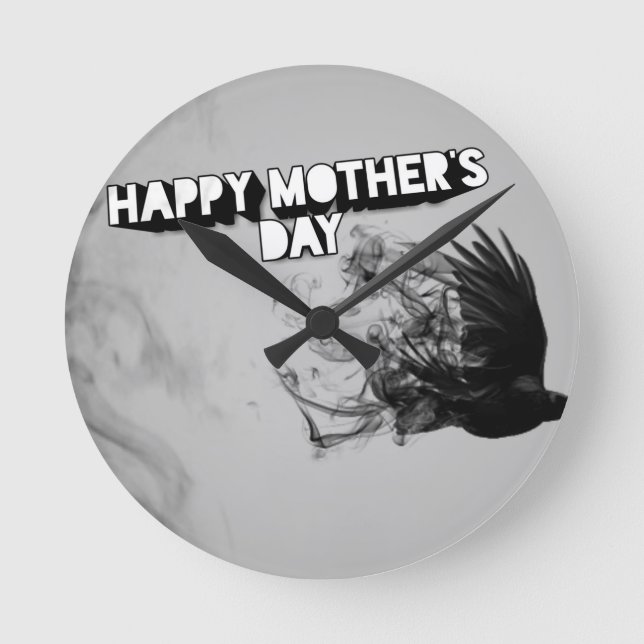 Mother's Day Round Clock (Front)