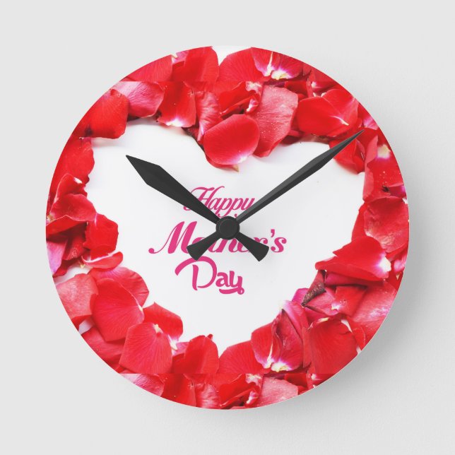mothers day round clock (Front)