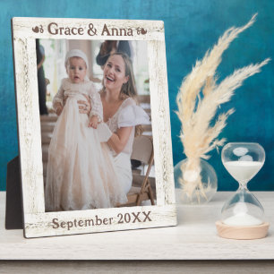 Mothers Day Rustic White Wood Photo Frame