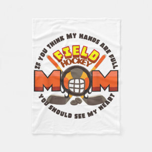 Mother's Day S Cool Sport Field Hockey Mom Lover Fleece Blanket