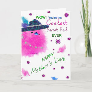 MOTHER'S DAY - SECRET PAL - COOL CHICK CARD