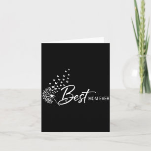 Mothers Day Shirt Butterfly Dandelion Best Mum Card