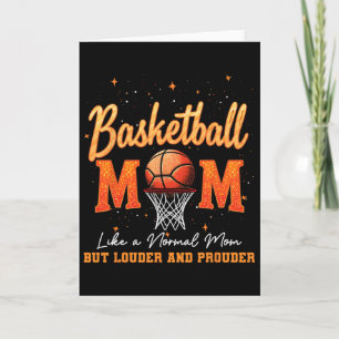 Mother's Day Sketll Mom Sketll Hoop Net Game Day Card