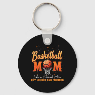Mother's Day Sketll Mom Sketll Hoop Net Game Day Key Ring