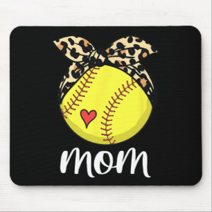 Mother's Day Softball Mum Softball Mothers Day Mam Mouse Mat