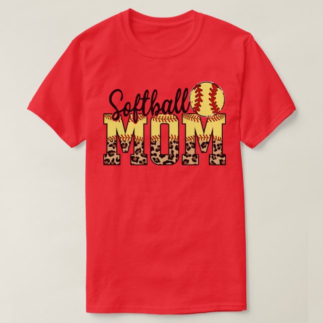 Mothers day Softball T-Shirt (Design Front)