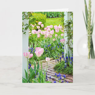 Mother's Day spring garden Holiday Card